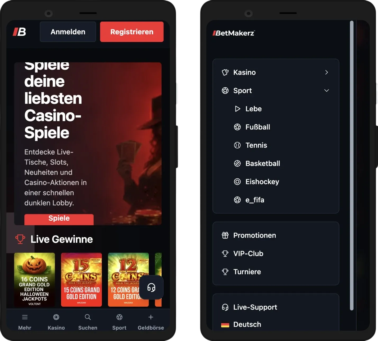 BetMakerz Casino Mobile App – Slots auf dem Smartphone spielen